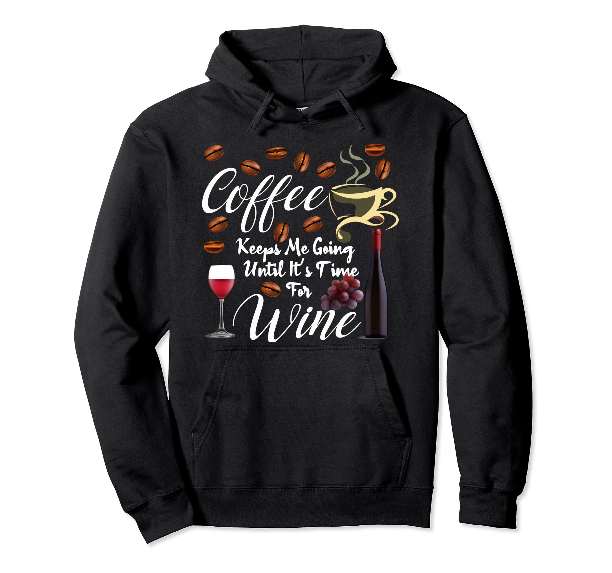Big Coffee Keeps Me Going Until Its Hoodie - Minimalist Print for Adults - T-Shirt, Sweatshirt, Hoodie