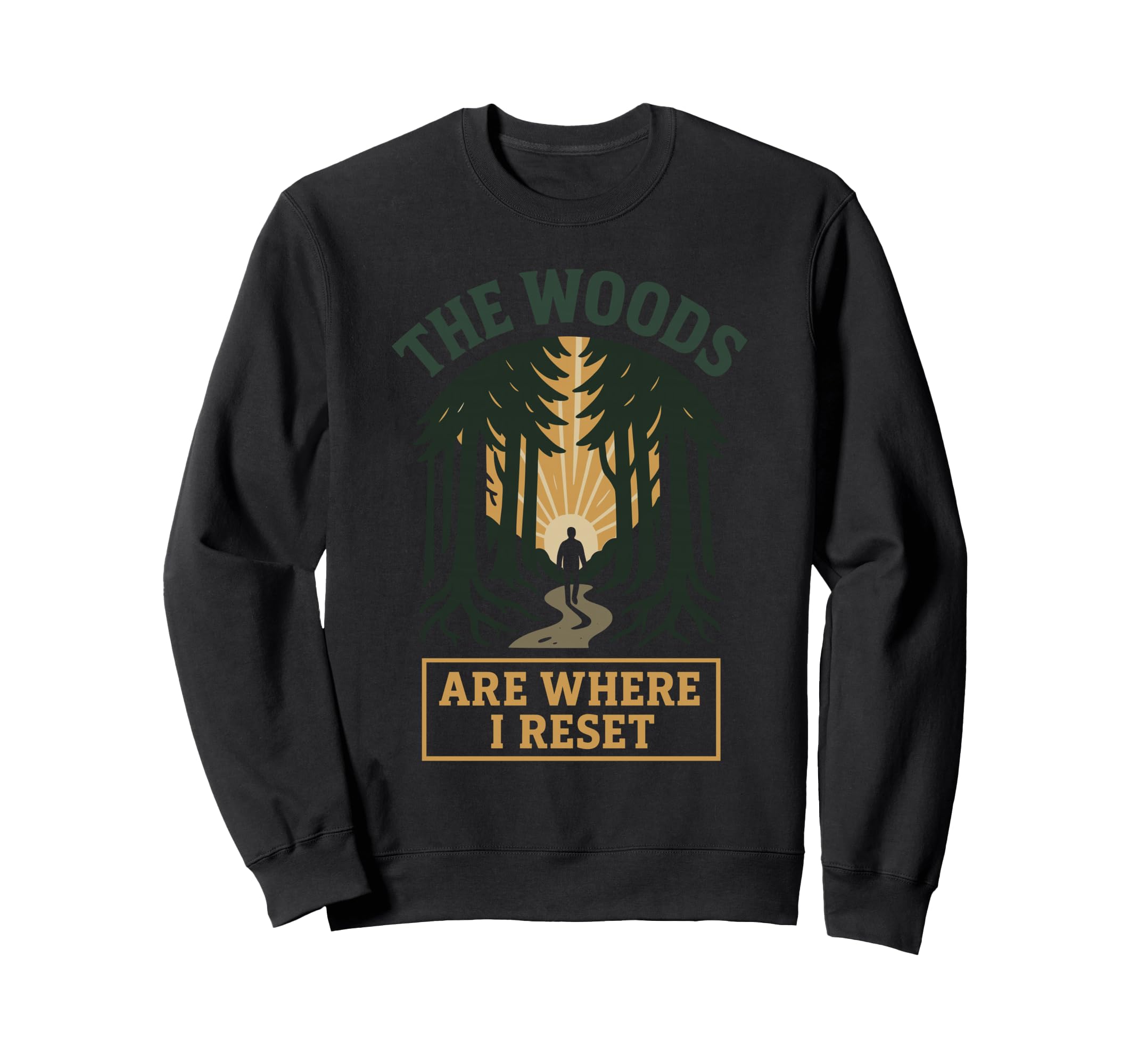 Forest Walk Overthinker Mental Sweatshirt - Fun Novelty Design Men Women - T-Shirt, Sweatshirt, Hoodie