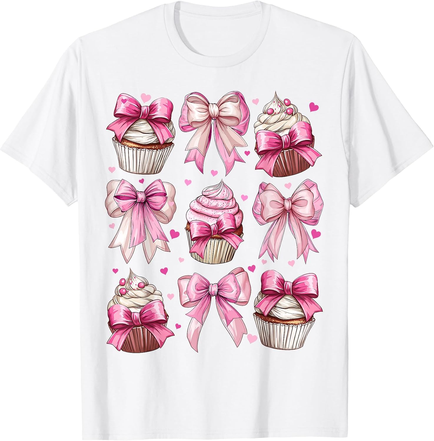 Cupcake Baker Coquette Aesthetic Girls Women Gifts Unisex T-shirt, Sweatshirt, Hoodie, Long Sleeve Tee - T-Shirt, Sweatshirt, Hoodie