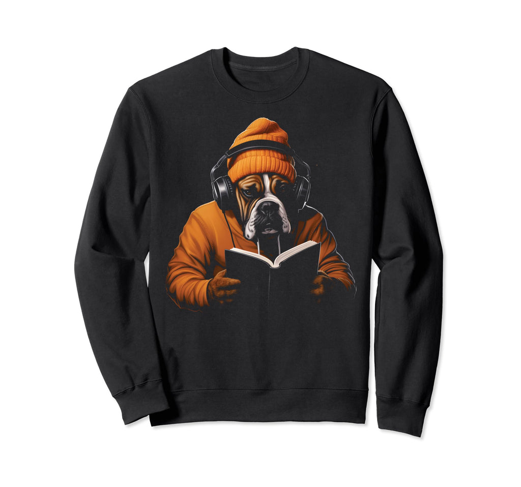 Book Stuff Book Lovers Boxer Reading Sweatshirt - Streetwear Style Unisex - T-Shirt, Sweatshirt, Hoodie