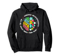 Embrace Neurodiversity Brain Autism Hoodie - Aesthetic Graphic for Adults - T-Shirt, Sweatshirt, Hoodie