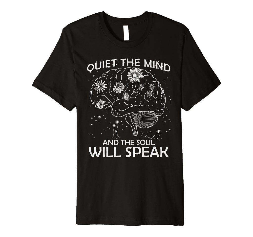 Quiet Mind Mental Wellness T-Shirt - Custom Art Print Men Women - T-Shirt, Sweatshirt, Hoodie