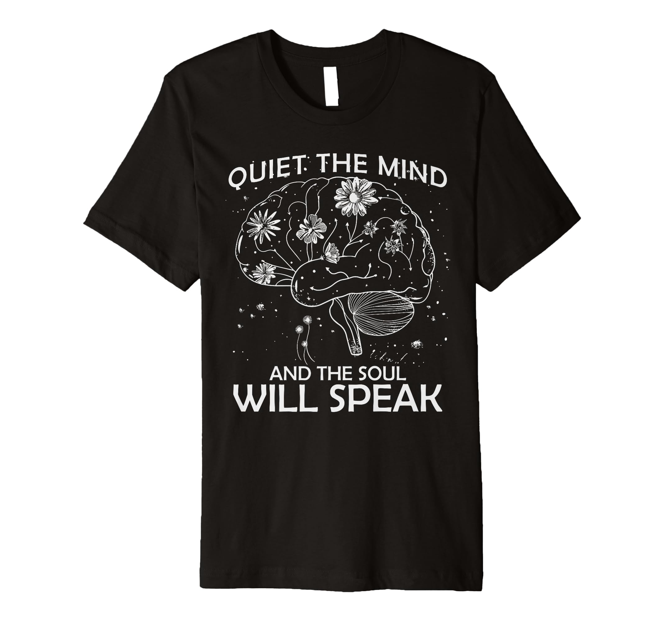 Quiet Mind Mental Wellness T-Shirt - Custom Art Print Men Women - T-Shirt, Sweatshirt, Hoodie