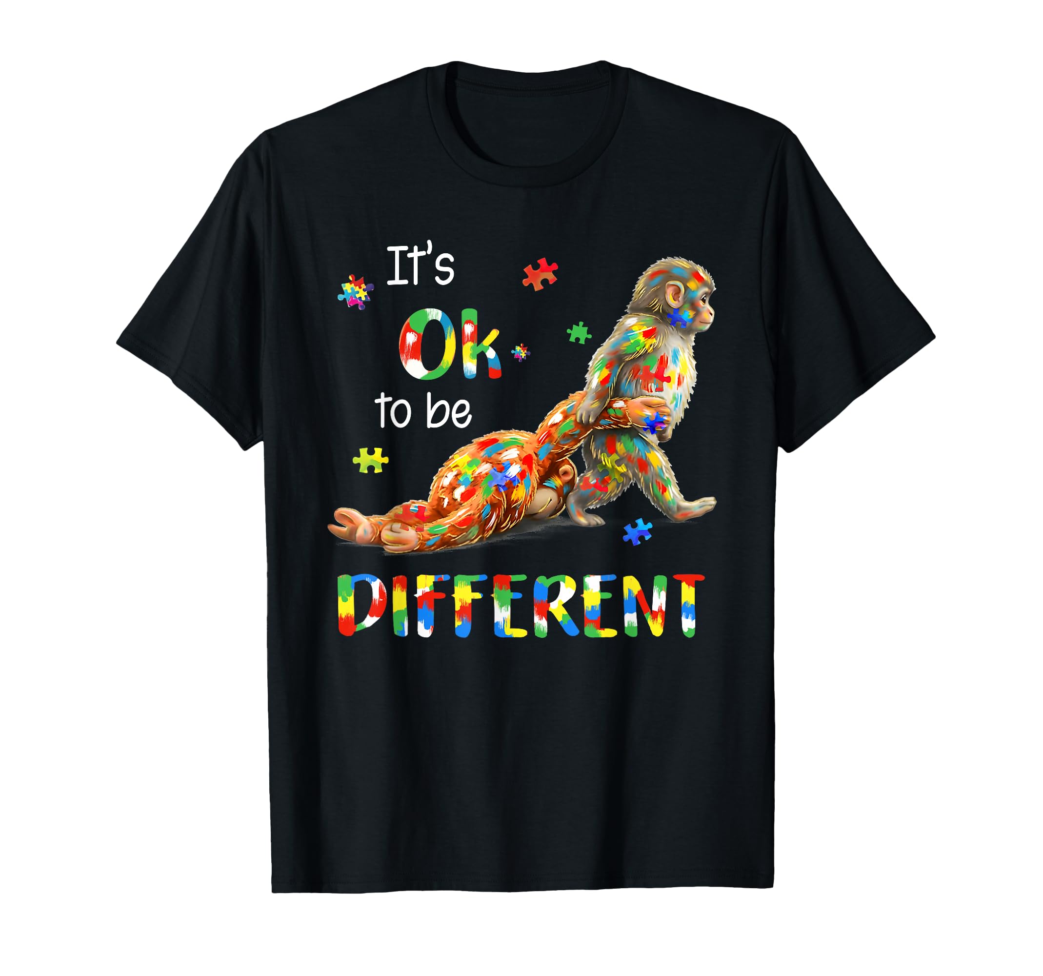 Its Ok To Be Different Autism Awareness T-Shirt - Graphic Print for Adults - T-Shirt, Sweatshirt, Hoodie