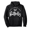 Antisocial Butterfly Introvert Hoodie - Custom Art Print for Adults - T-Shirt, Sweatshirt, Hoodie