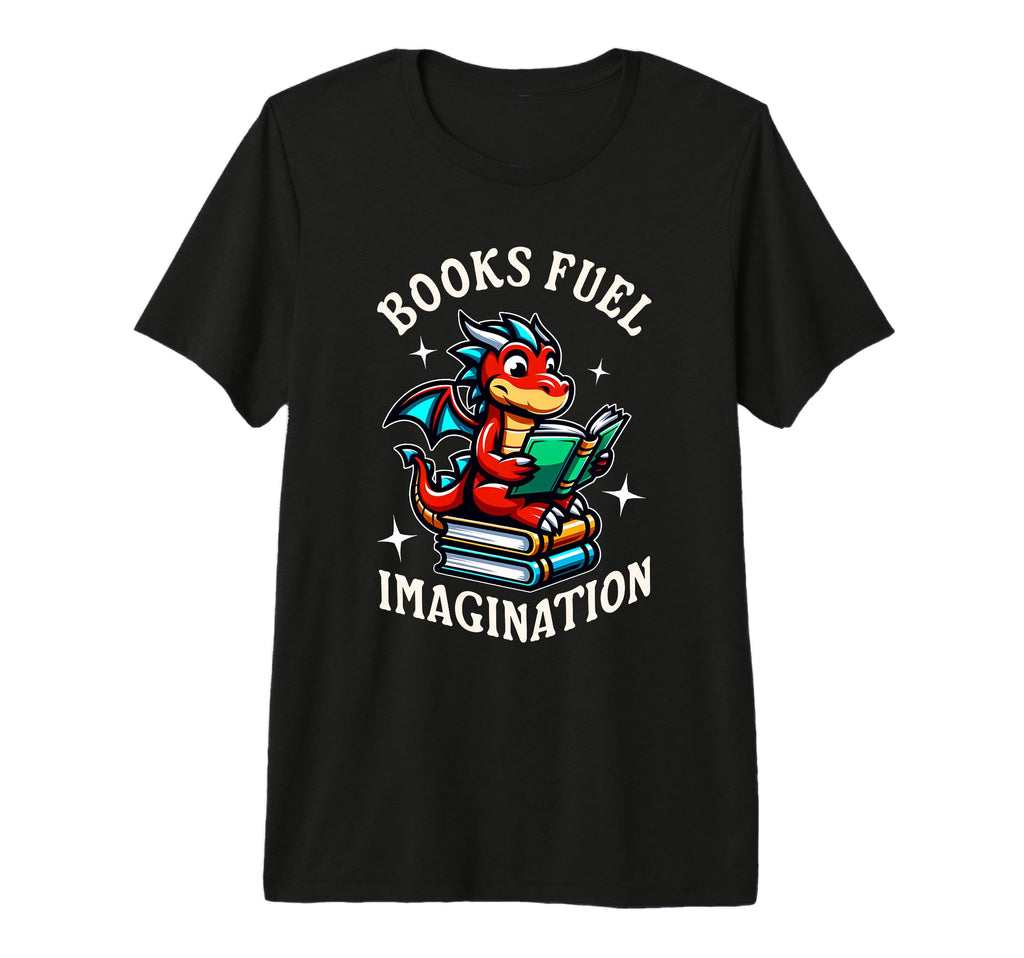 Dragon Reading Bookworm Book Tri Blend T-Shirt - Streetwear Style Unisex - T-Shirt, Sweatshirt, Hoodie