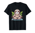 Meditation Sloth Yoga Pose Relaxing T-Shirt - Fun Novelty Design Men Women - T-Shirt, Sweatshirt, Hoodie
