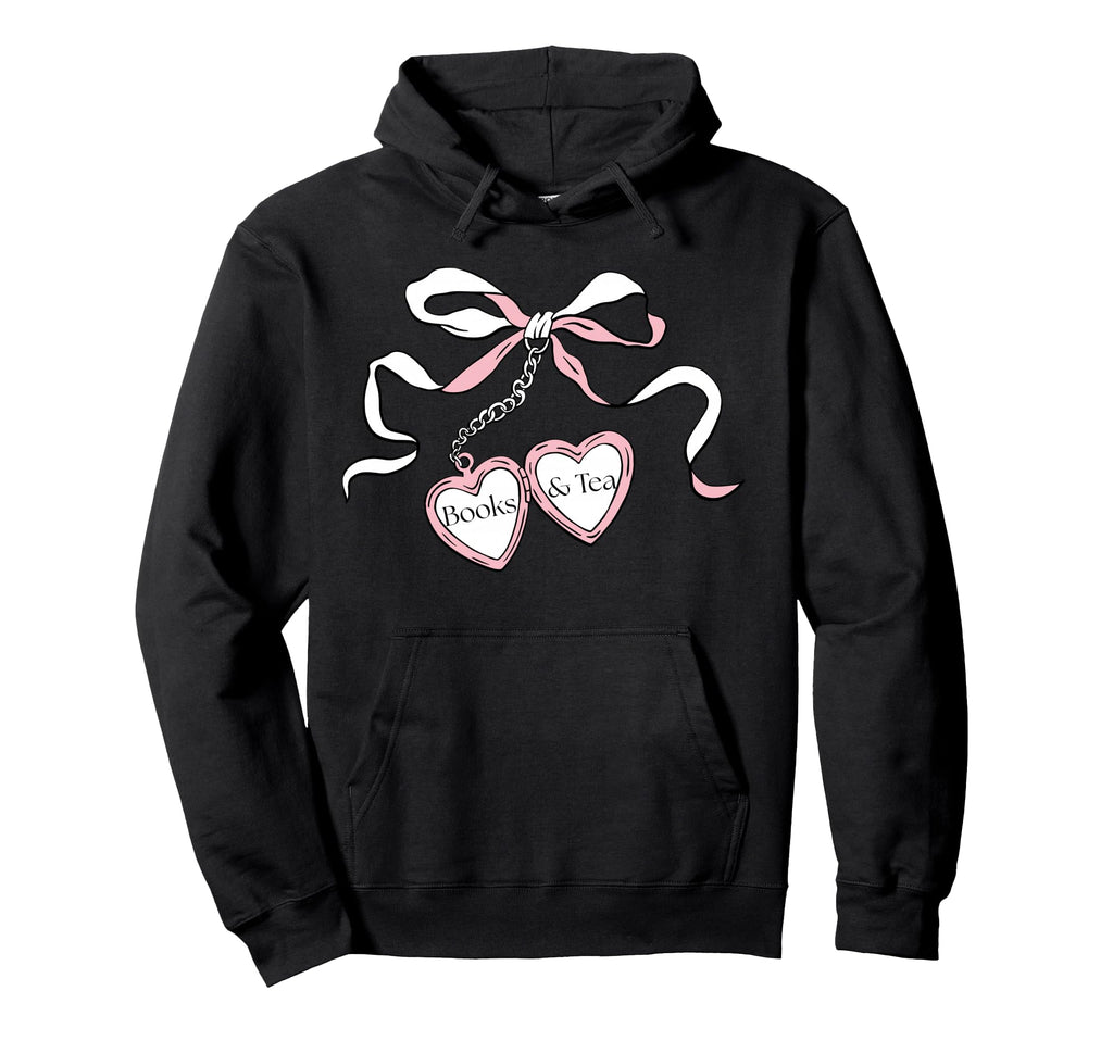 Locket Art Book And Tea Lover Hoodie - Fun Novelty Design Unisex - T-Shirt, Sweatshirt, Hoodie