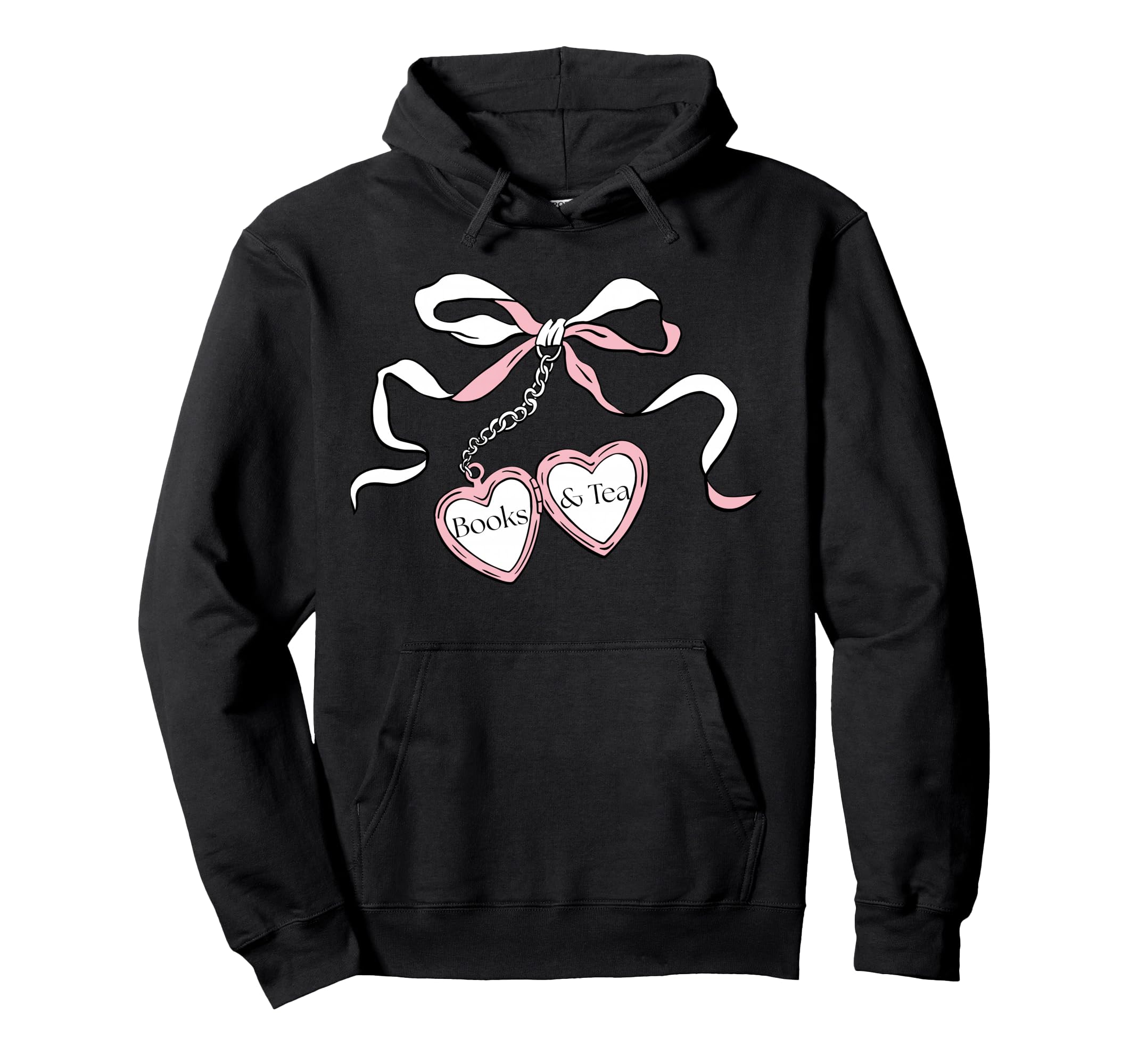 Locket Art Book And Tea Lover Hoodie - Fun Novelty Design Unisex - T-Shirt, Sweatshirt, Hoodie