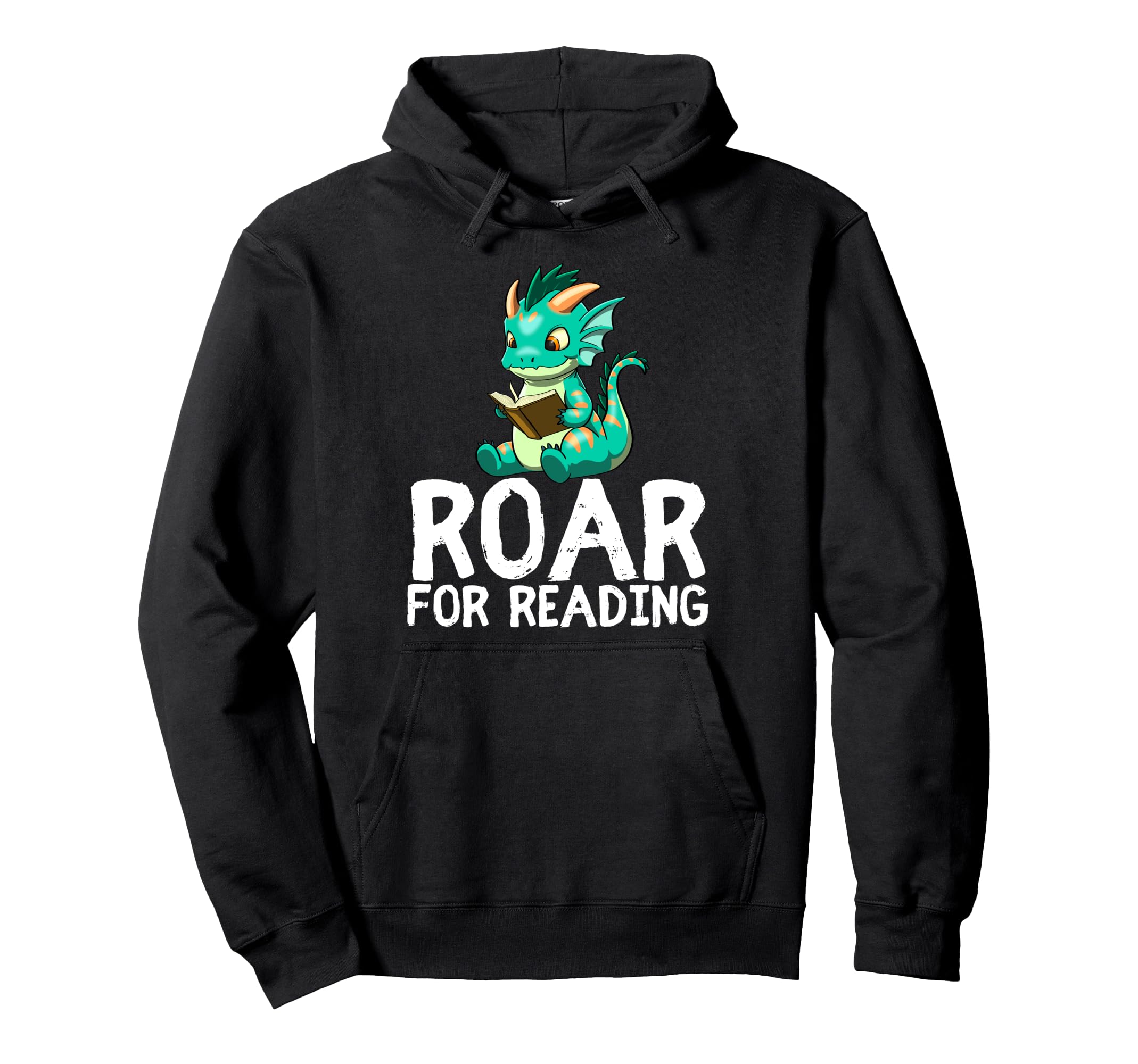 Dragon Reading Book Worm Nerd School Read Hoodie - Novelty Apparel Unisex - T-Shirt, Sweatshirt, Hoodie