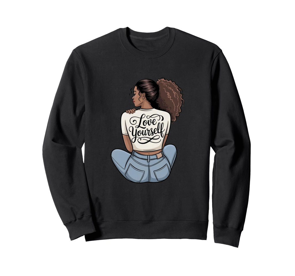 Love Yourself Self Care Empowerment Sweatshirt - Fun Novelty Design Unisex - T-Shirt, Sweatshirt, Hoodie