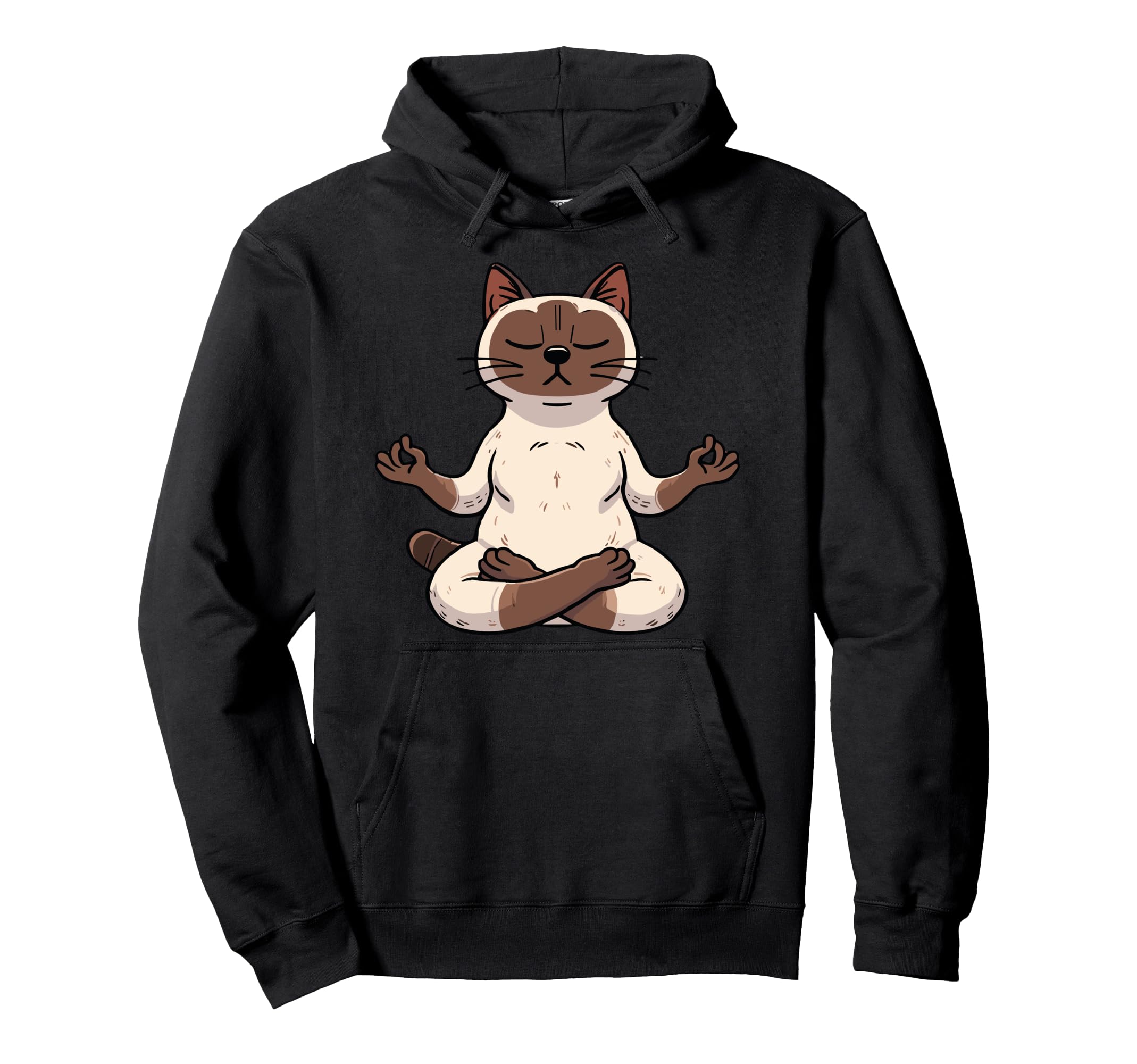 Meditation Siamese Yoga Pose Relaxing Hoodie - Novelty Apparel Men Women - T-Shirt, Sweatshirt, Hoodie