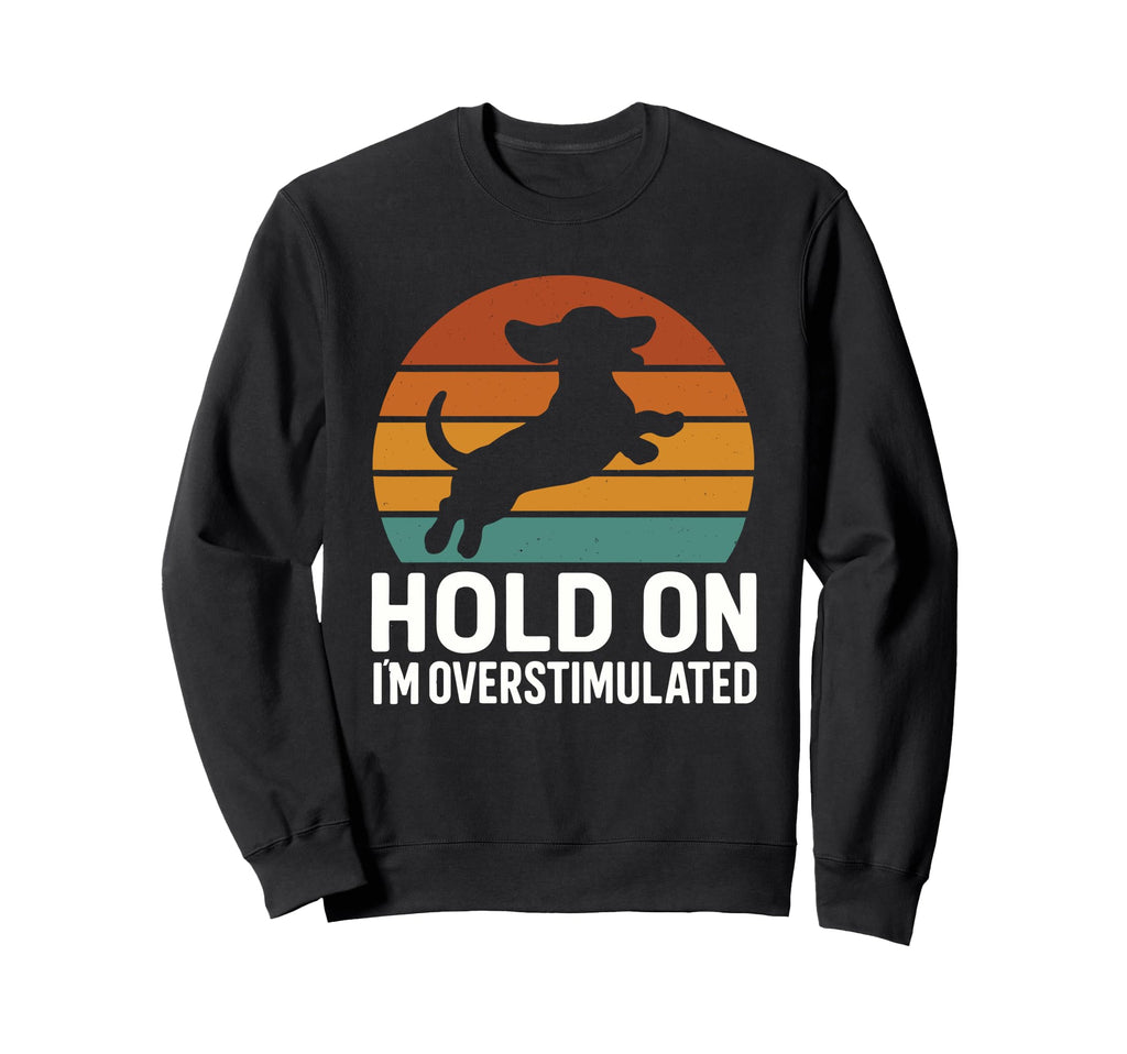 Dachshund Wiener Dog Lover Sunset Sweatshirt - Custom Art Print for Adults - T-Shirt, Sweatshirt, Hoodie