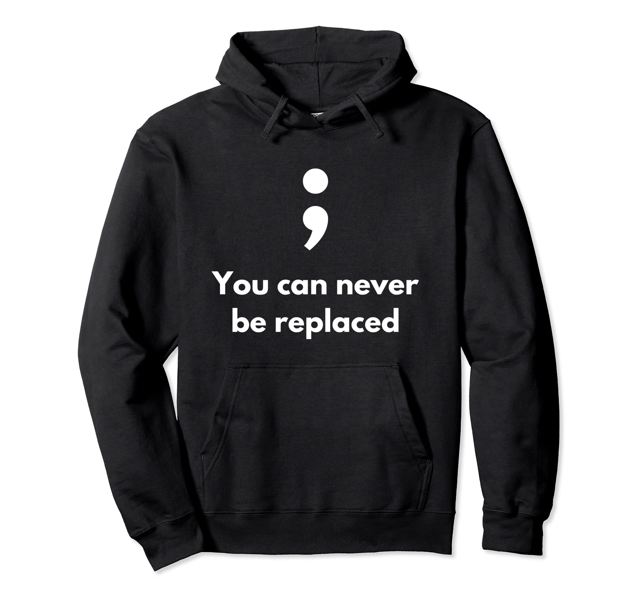 Its Okay Not To Be Okay Semicolon Hoodie - Custom Art Print Men Women - T-Shirt, Sweatshirt, Hoodie