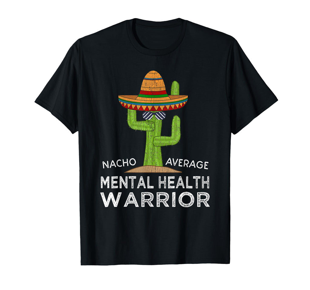 Funny Awareness Mental Health Warrior T-Shirt - Graphic Print Men Women - T-Shirt, Sweatshirt, Hoodie