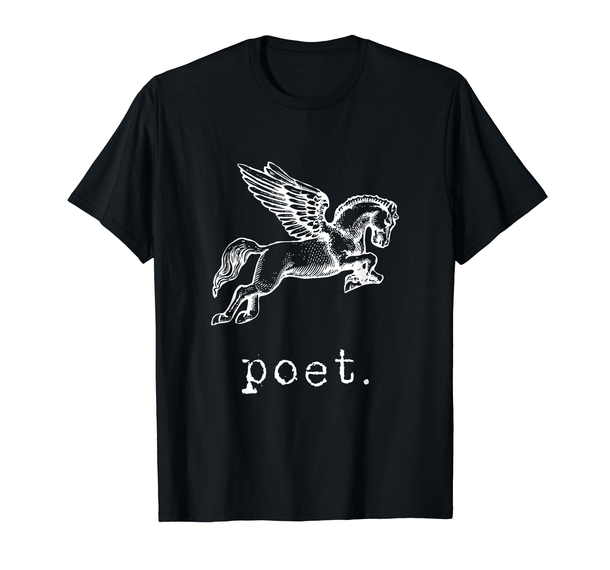 Pegasus Poetry Poets And Poetry T-Shirt - Minimalist Print Men Women - T-Shirt, Sweatshirt, Hoodie