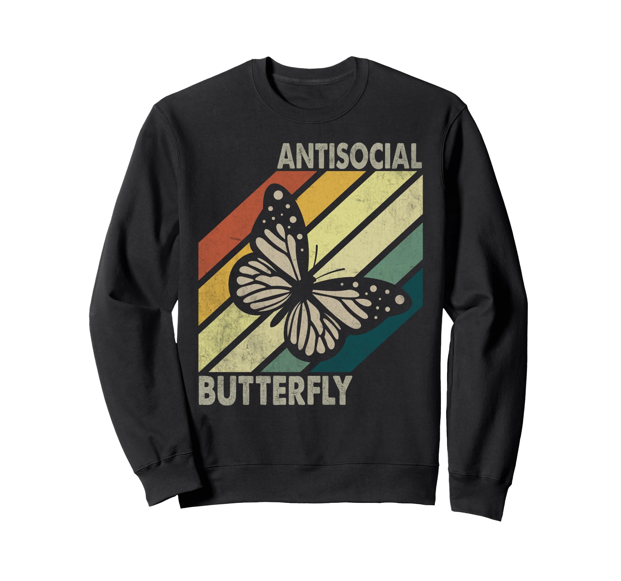 Antisocial Butterfly Gift Sweatshirt - Streetwear Style Unisex - T-Shirt, Sweatshirt, Hoodie