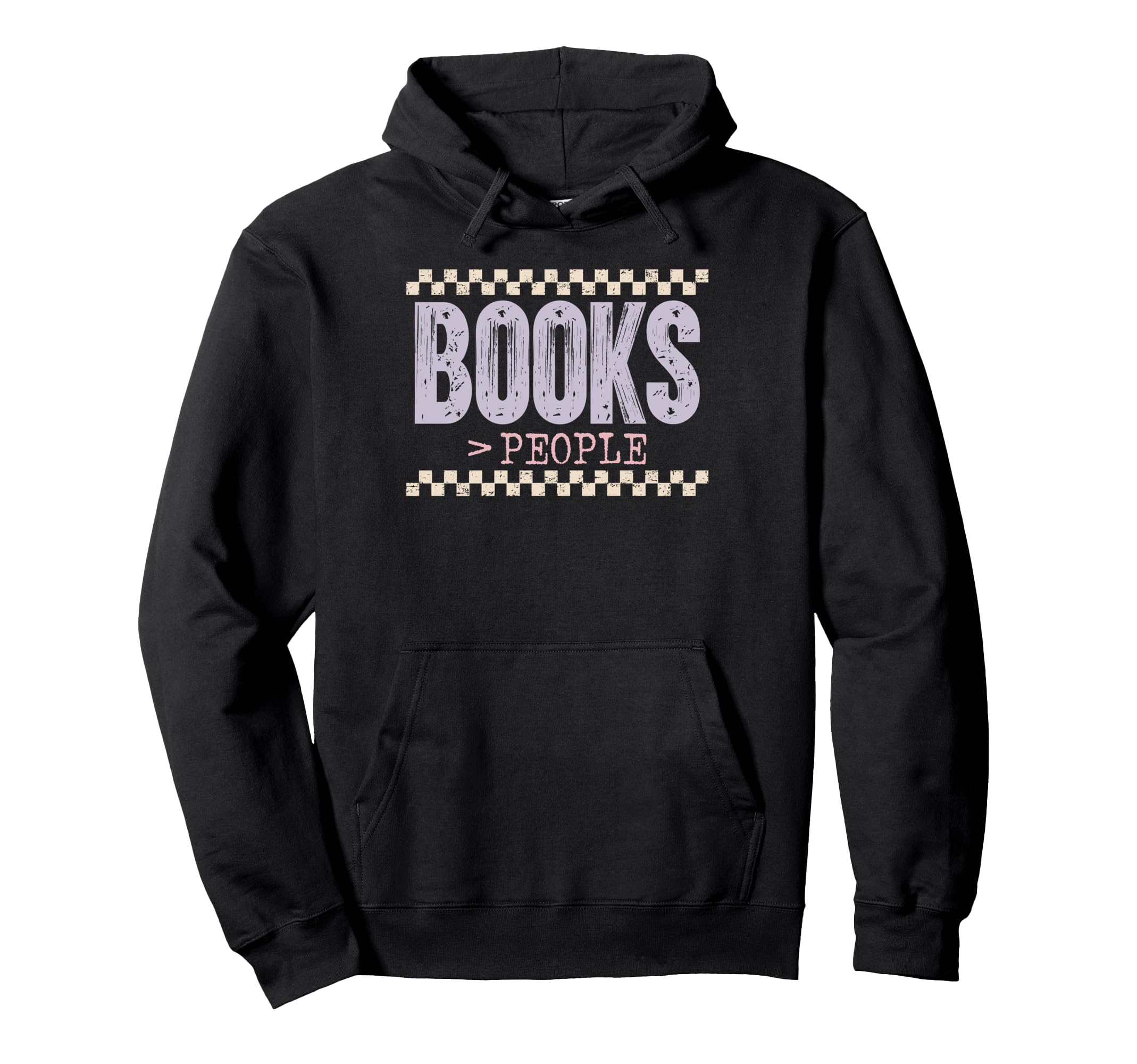 Books Over People Introvert Reader Hoodie - Custom Art Print for Adults - T-Shirt, Sweatshirt, Hoodie