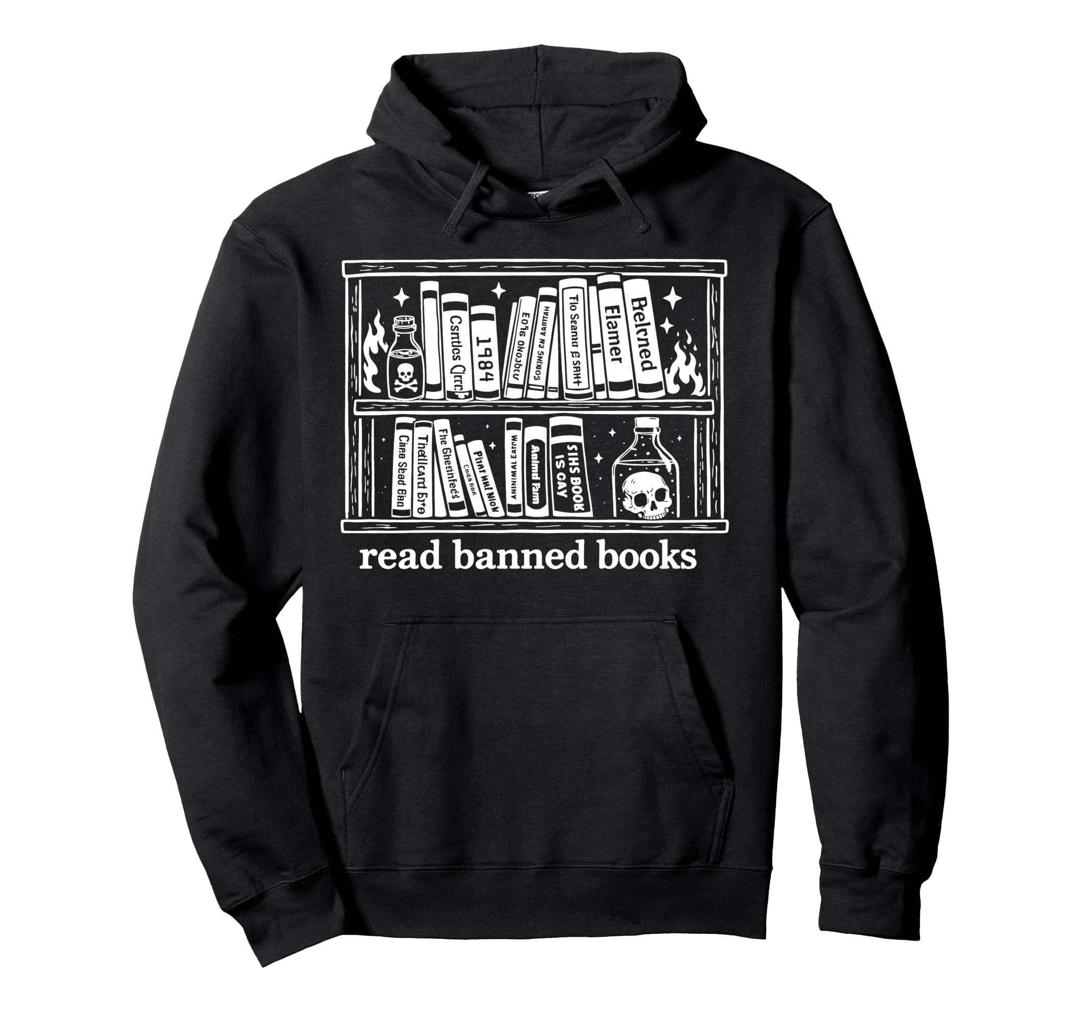 Read Banned Books Bibliophile Reader Hoodie - Aesthetic Graphic for Adults - T-Shirt, Sweatshirt, Hoodie