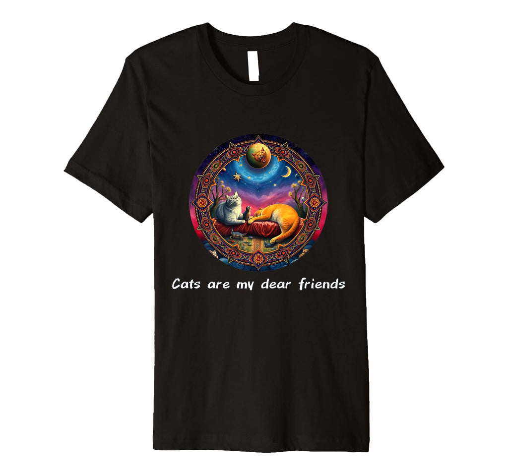 Cats Are My Best Friends Sacred Animals T-Shirt - Graphic Print for Adults - T-Shirt, Sweatshirt, Hoodie