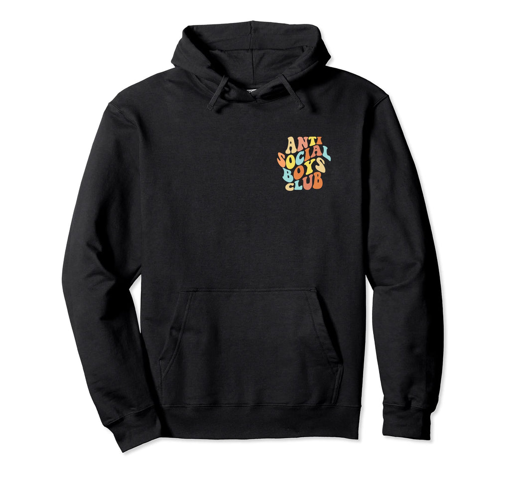 Anti Social Club Funny Introvert Hoodie - Fun Novelty Design for Adults - T-Shirt, Sweatshirt, Hoodie