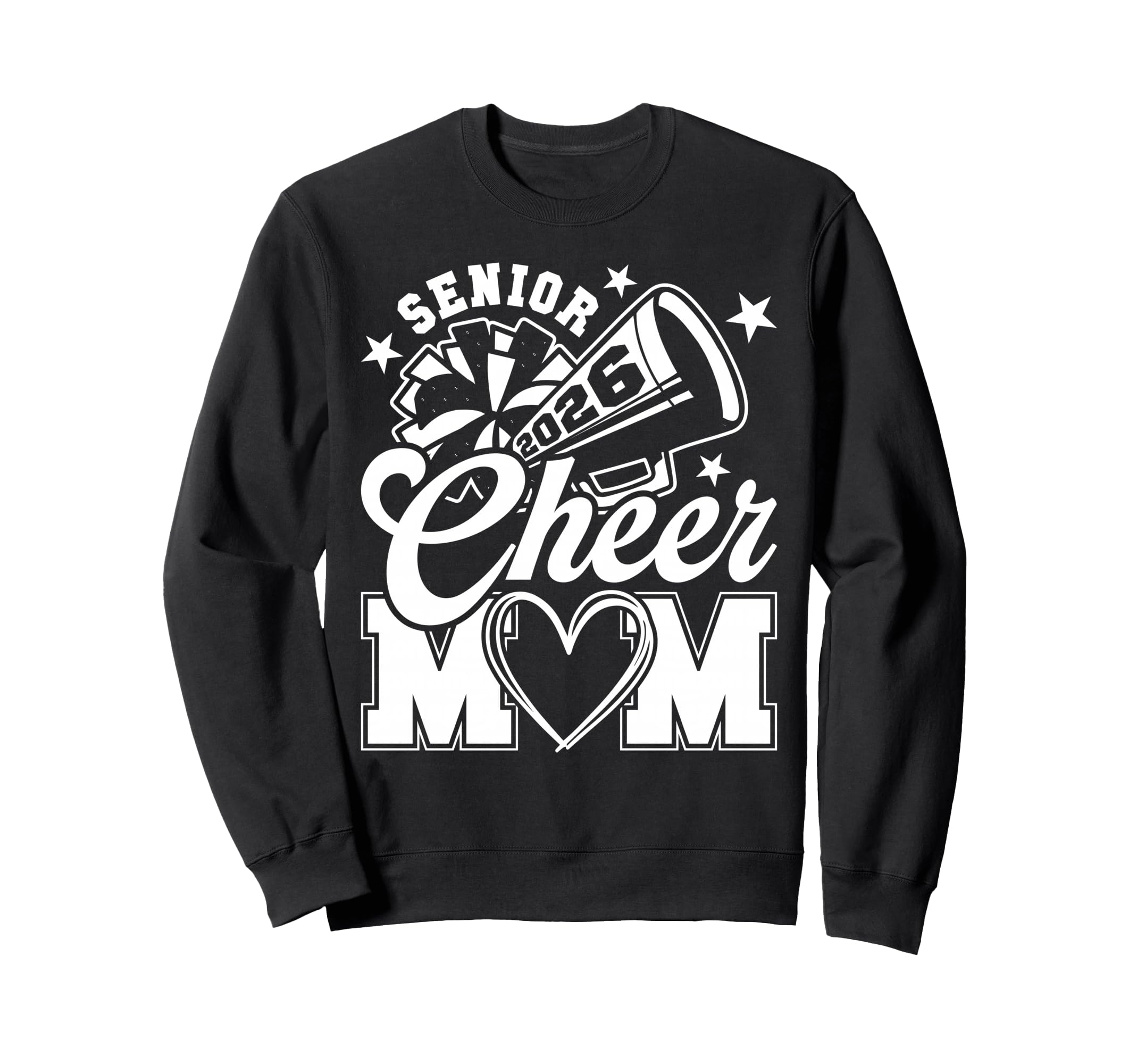 Senior Cheer Mom 2026 Proud Sweatshirt - Trendy Graphic Men Women - T-Shirt, Sweatshirt, Hoodie