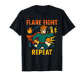 Flare Fight Repeat Chronic Warrior T-Shirt - Trendy Graphic Unisex - T-Shirt, Sweatshirt, Hoodie