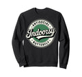 Indoorsy Antisocial Butterfly Badge Sweatshirt - Trendy Graphic for Adults - T-Shirt, Sweatshirt, Hoodie