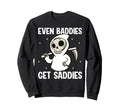 Bad Sad Baddie Mental Health Self Care Hoodie - Novelty Apparel for Adults - T-Shirt, Sweatshirt, Hoodie