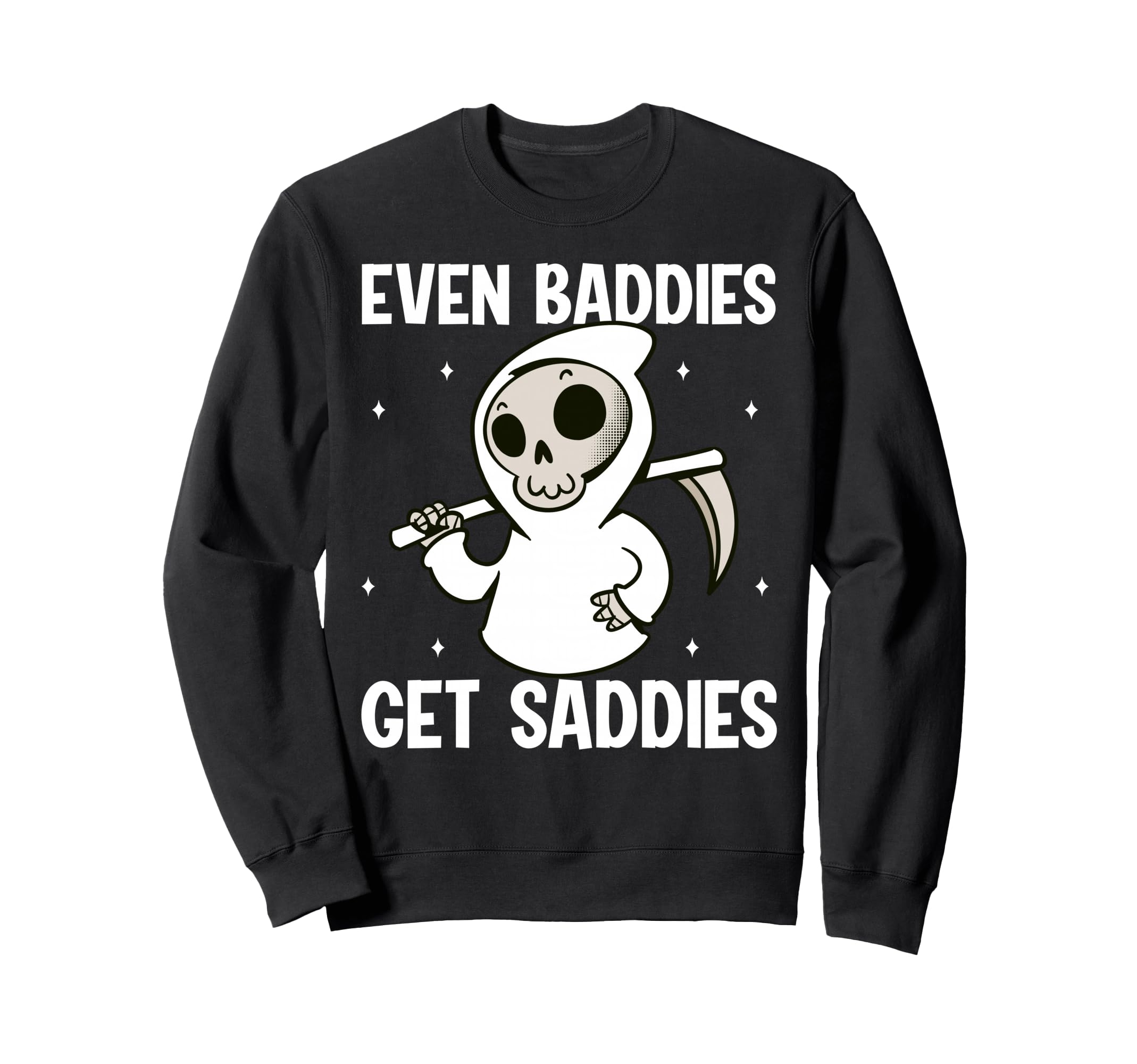Bad Sad Baddie Mental Health Self Care Hoodie - Novelty Apparel for Adults - T-Shirt, Sweatshirt, Hoodie