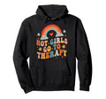 Hot Go To Therapy Boho Depression Hoodie - Aesthetic Graphic Unisex - T-Shirt, Sweatshirt, Hoodie