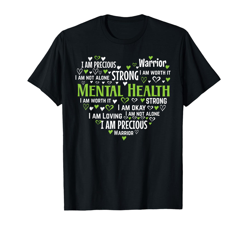 Mental Health Awareness Heart End Stigma T-Shirt - Graphic Print Men Women - T-Shirt, Sweatshirt, Hoodie