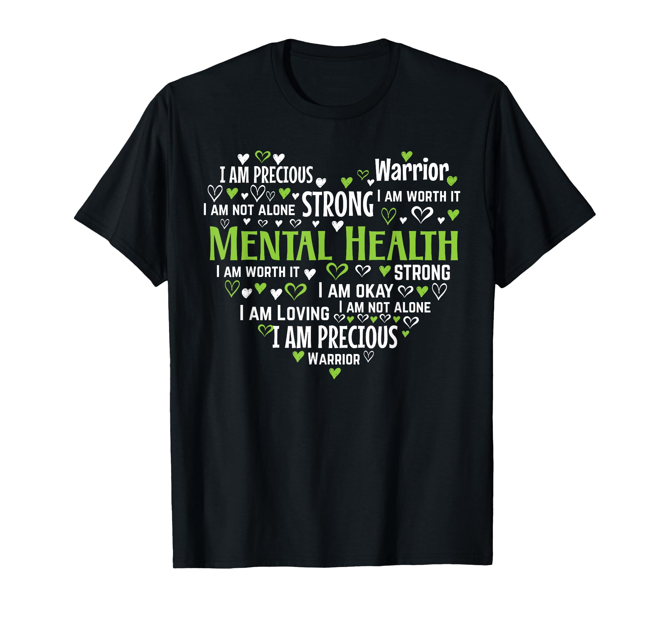Mental Health Awareness Heart End Stigma T-Shirt - Graphic Print Men Women - T-Shirt, Sweatshirt, Hoodie