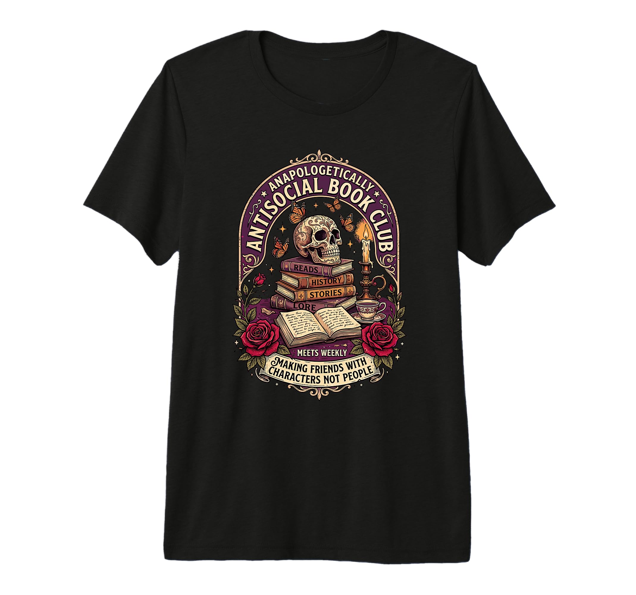 Unapologetically Antisocial Book T-Shirt - Casual Everyday Wear Unisex - T-Shirt, Sweatshirt, Hoodie
