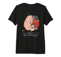 Embrace Neurodiversity Brain Floral T-Shirt - Minimalist Print for Adults - T-Shirt, Sweatshirt, Hoodie