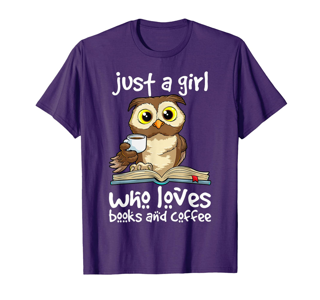 Just Who Loves Books And Coffee Nerd T-Shirt - Novelty Apparel Men Women - T-Shirt, Sweatshirt, Hoodie