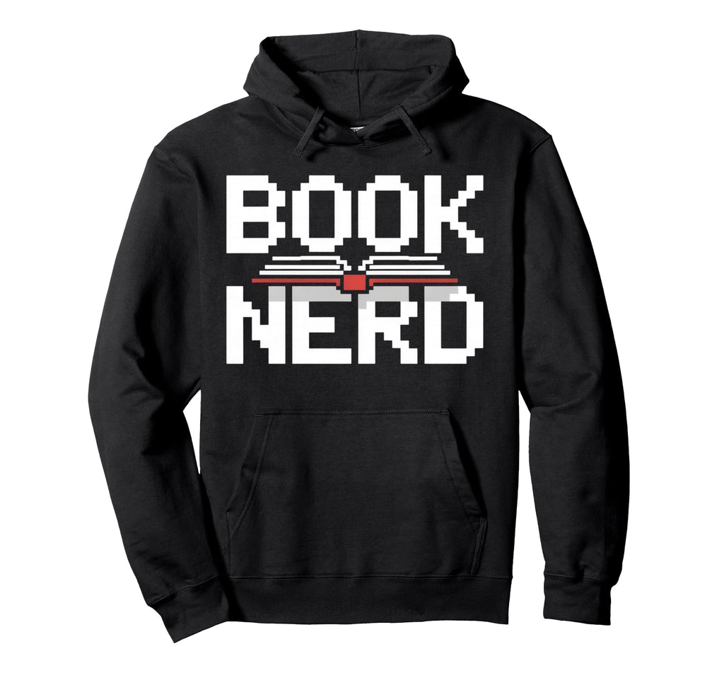 Book Nerd Pixel Reading Aesthetic Hoodie - Streetwear Style Unisex - T-Shirt, Sweatshirt, Hoodie
