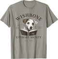 Wishbone Literary Society Vintage Book Lover Dog Design T-Shirt Unisex T-shirt, Sweatshirt, Hoodie, Long Sleeve Tee - T-Shirt, Sweatshirt, Hoodie