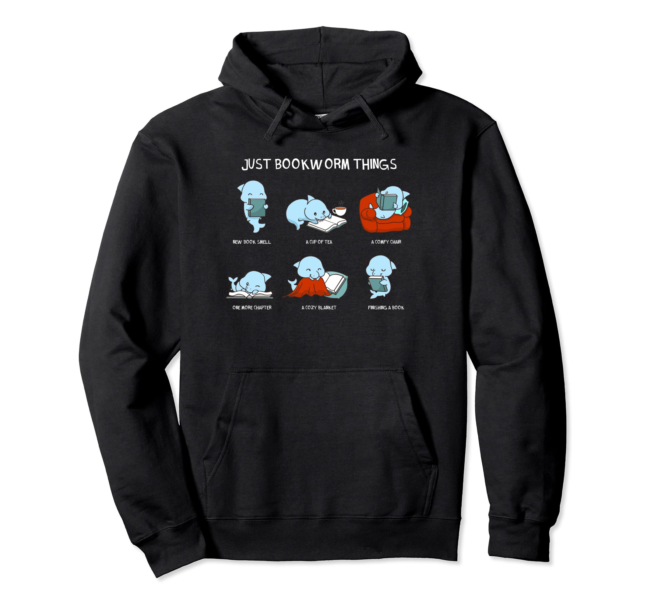 Just Bookworm Things Nerd Book Hoodie - Aesthetic Graphic for Adults - T-Shirt, Sweatshirt, Hoodie