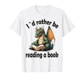 Dragon Book I D Rather Be Reading T-Shirt - Graphic Print Unisex - T-Shirt, Sweatshirt, Hoodie