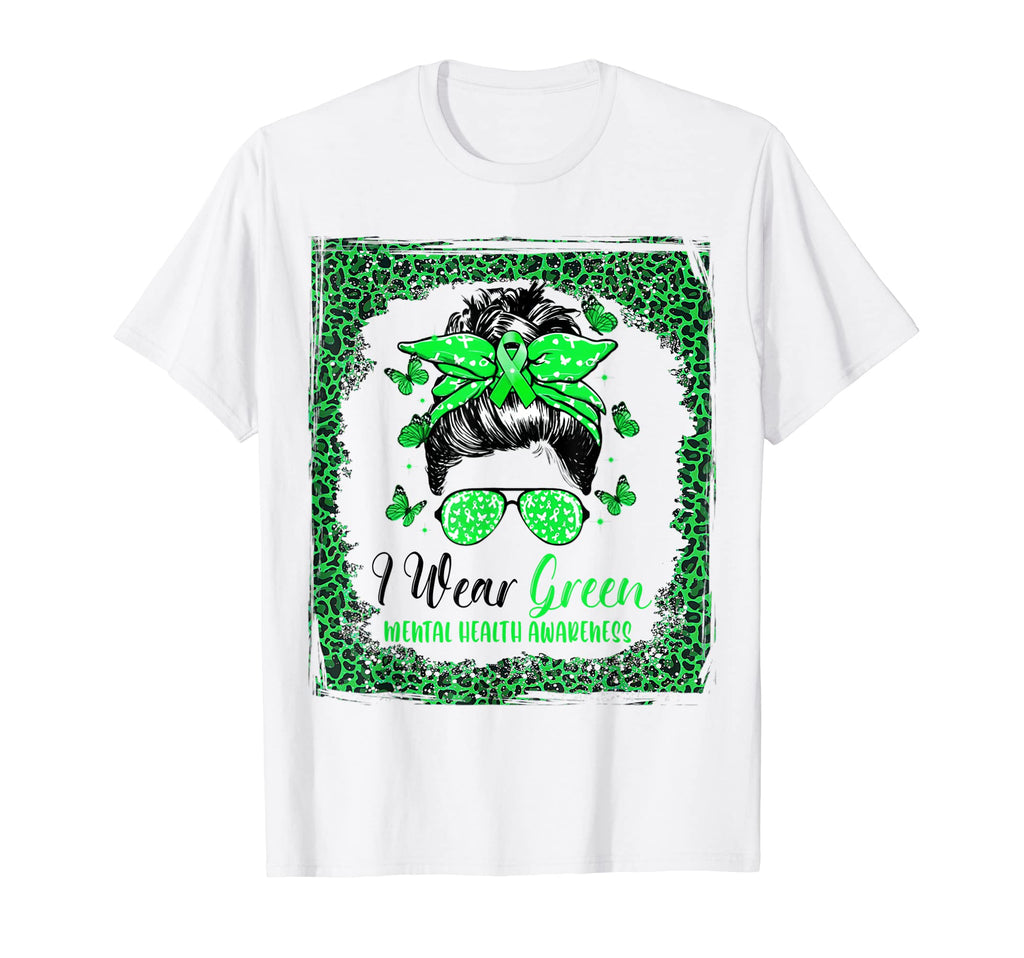 Leopard Mental Health Awareness T-Shirt - Unique Graphic Men Women - T-Shirt, Sweatshirt, Hoodie