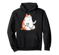 Meditation Cat Yoga Pose Relaxing Hoodie - Novelty Apparel for Adults - T-Shirt, Sweatshirt, Hoodie