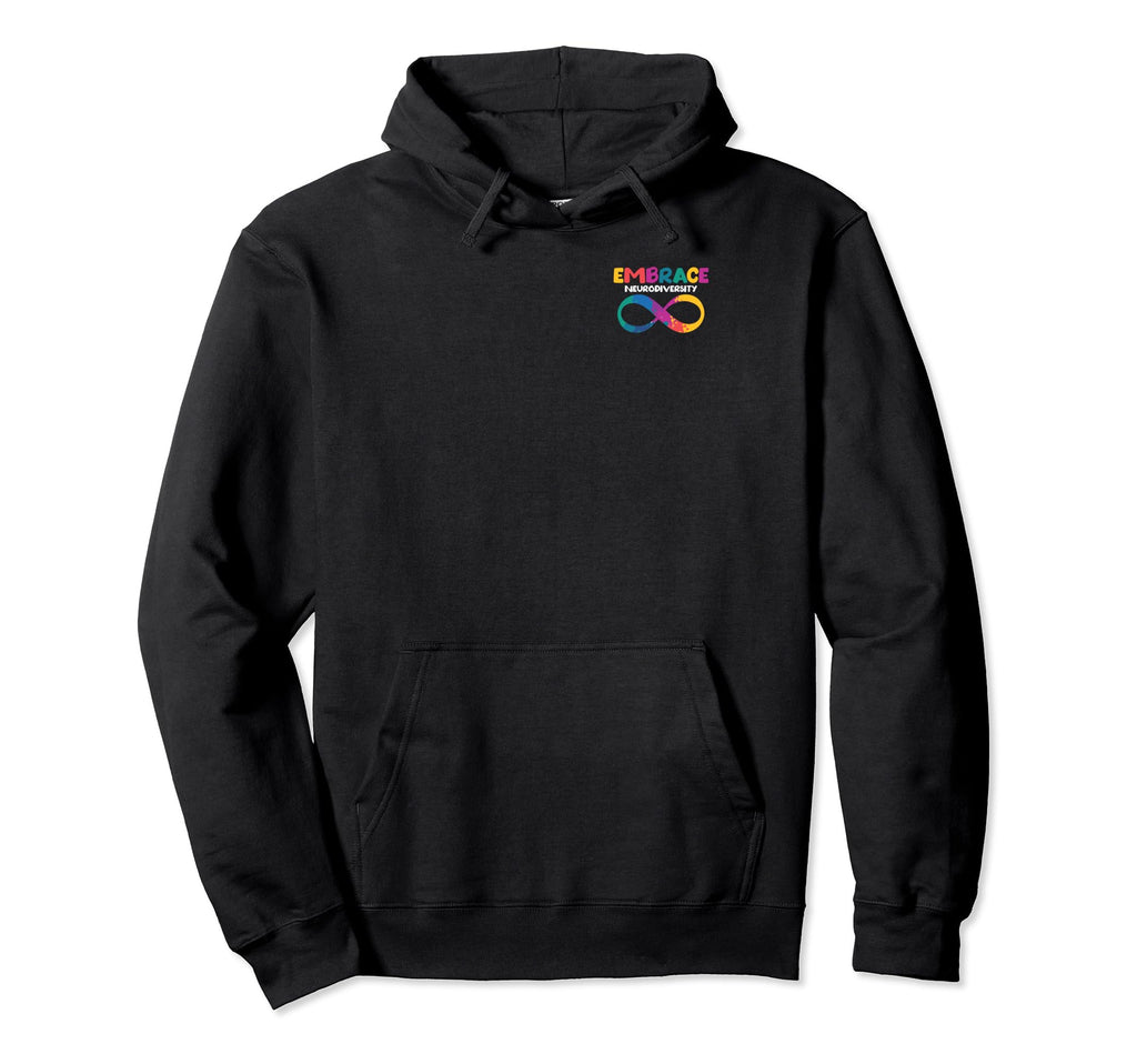 Embrace Neurodiversity Autism Adhd Asd Hoodie - Unique Graphic Men Women - T-Shirt, Sweatshirt, Hoodie