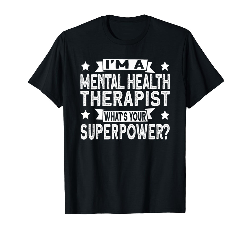 Superhero Mental Health Therapist T-Shirt - Minimalist Print Unisex - T-Shirt, Sweatshirt, Hoodie