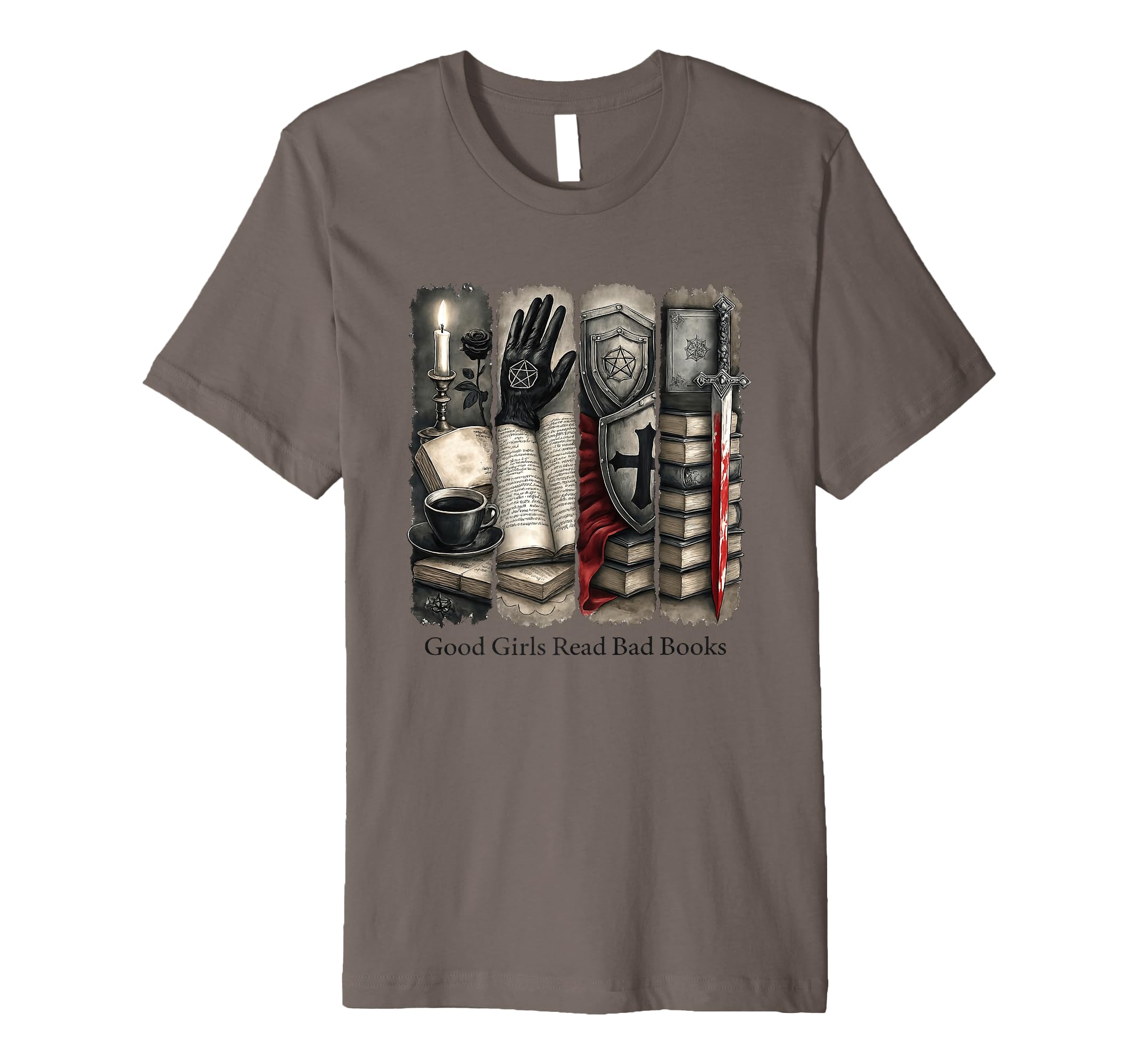 Good Read Bad Books Gothic Fantasy T-Shirt - Aesthetic Graphic Men Women - T-Shirt, Sweatshirt, Hoodie