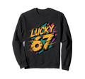 Lucky 67 Comic Book Pop Art Sweatshirt - Fun Novelty Design for Adults - T-Shirt, Sweatshirt, Hoodie
