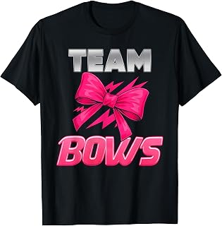 Burnouts Or Bows Gender Reveal Decorations Team Girl Boy T-Shirt Unisex T-shirt, Sweatshirt, Hoodie, Long Sleeve Tee - T-Shirt, Sweatshirt, Hoodie