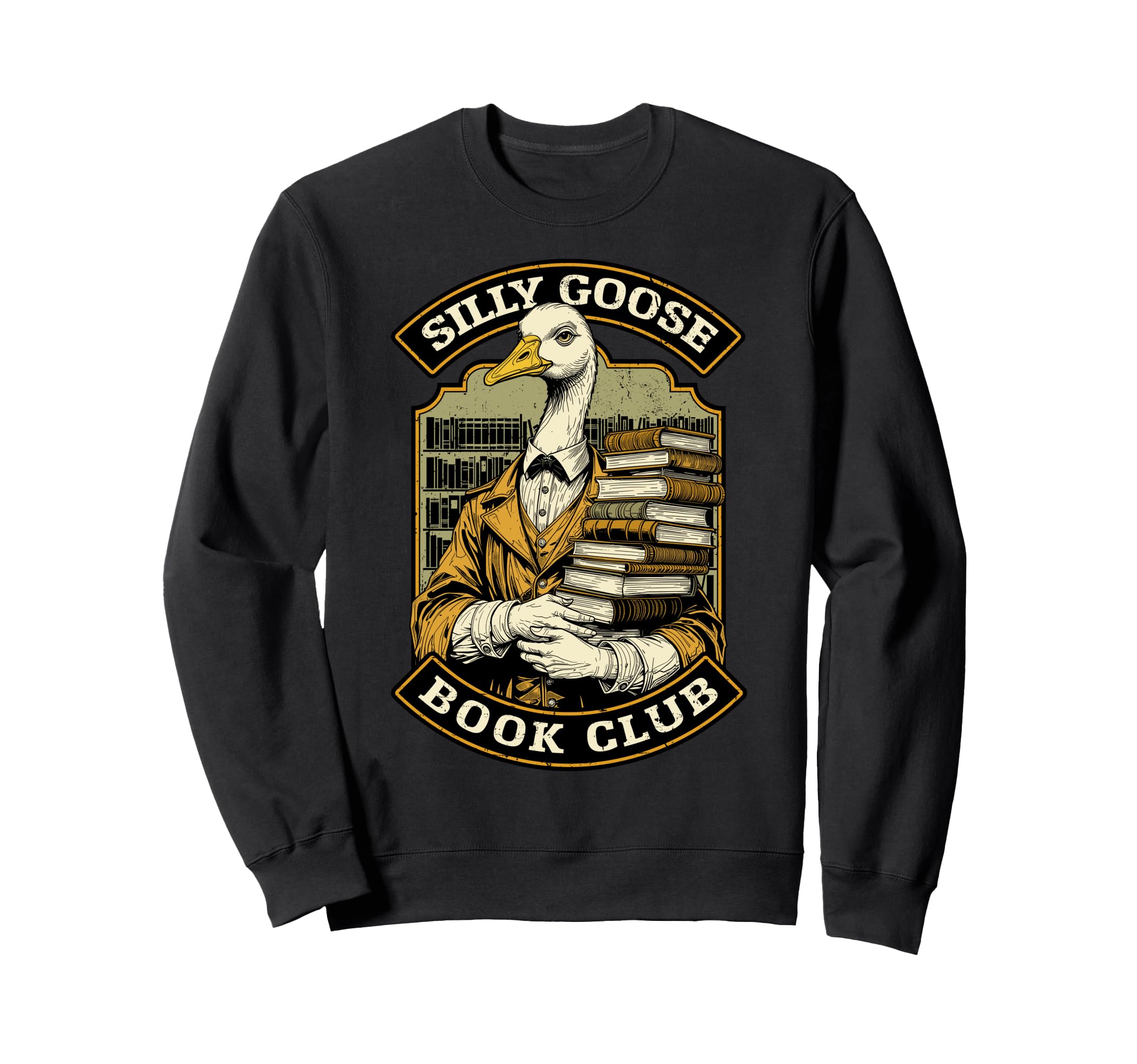 Silly Goose Book Club Funny Librarian Sweatshirt - Graphic Print Unisex - T-Shirt, Sweatshirt, Hoodie