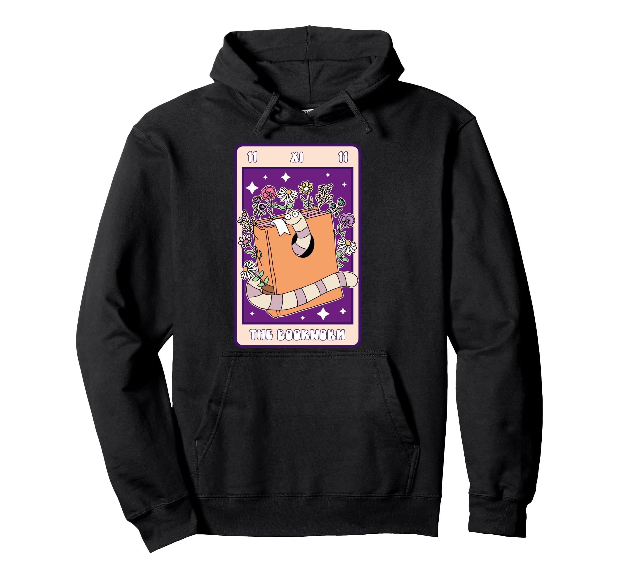 Bookworm Tarot Card Book Lover Hoodie - Streetwear Style Men Women - T-Shirt, Sweatshirt, Hoodie