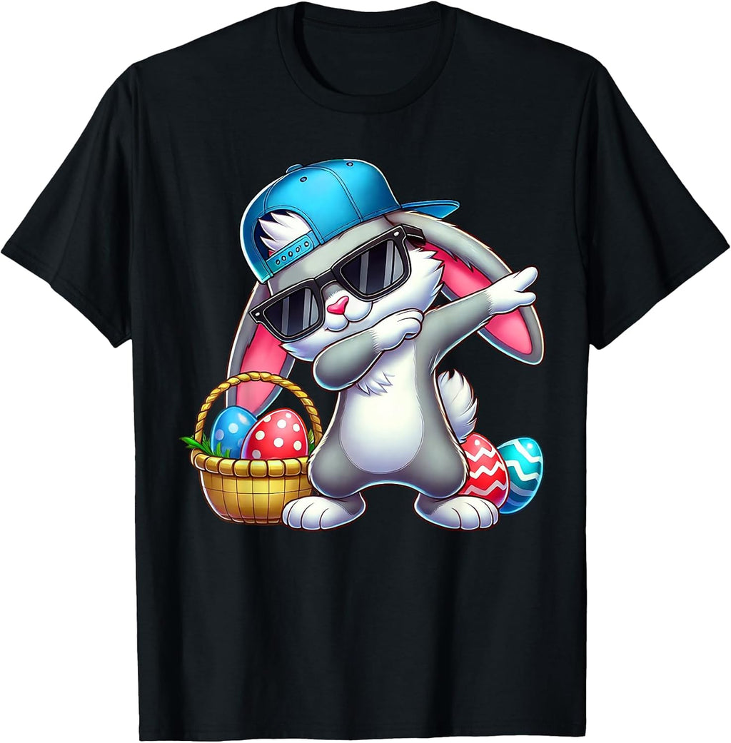 Happy Easter Shirts Dabbing Bunny Toddler Boys Unisex T-shirt, Sweatshirt, Hoodie, Long Sleeve Tee - T-Shirt, Sweatshirt, Hoodie